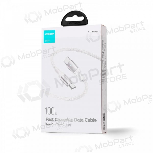 USB kabel Joyroom S-CC100A10 Type-C to Type-C 100W 1.2m hvit