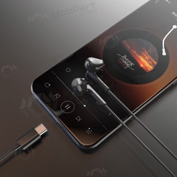 USB-C hodetelefoner Dudao X3C svarte