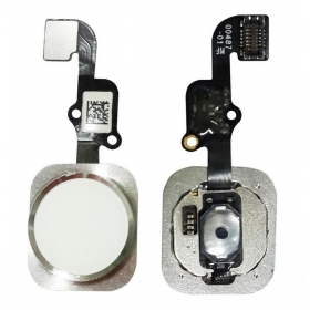 Apple iPhone 6S / iPhone 6S Plus HOME knapp flex kabel-kontakt (sølvgrått)