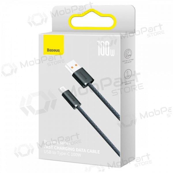 USB kabel Baseus Dynamic 100W USB-A to Type-C 1.0m grå CALD000616