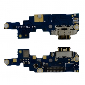 Nokia 6.1 Plus (Nokia X6) ladekontakt og mikrofon med flex - Premium