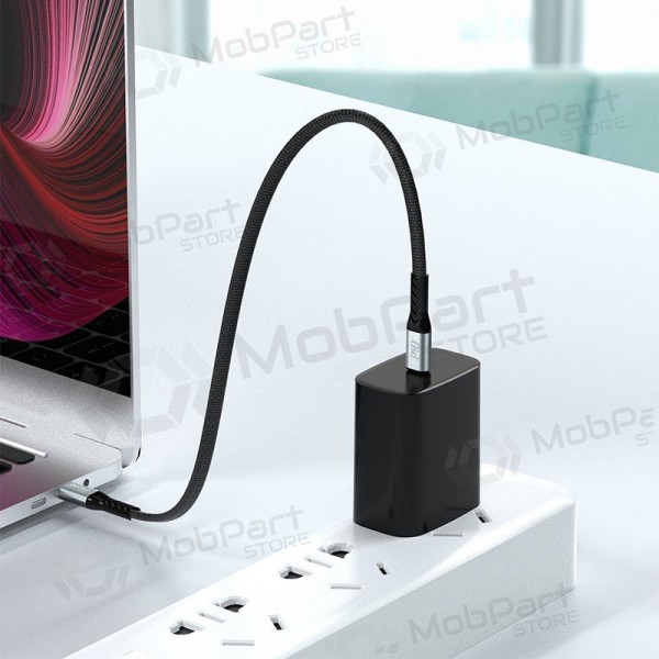 USB-C-kabel Dudao L10C USB-C til USB-C 0,23 m 100 W svart