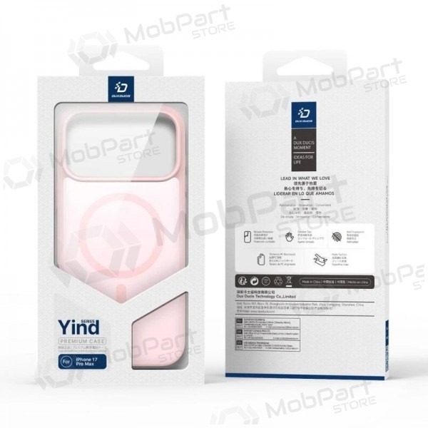 Apple iPhone 17 Pro Max, 18 Pro Max deksel - Dux Ducis Yind (rosa)