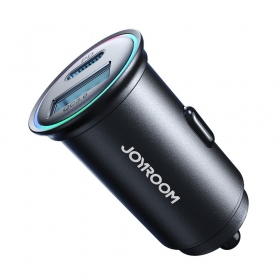 Lader automobilinis Joyroom JR-CCN04 USB-C/USB-A 60W svart