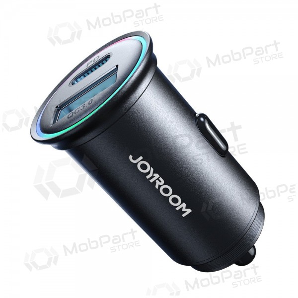 Lader automobilinis Joyroom JR-CCN04 USB-C/USB-A 60W svart