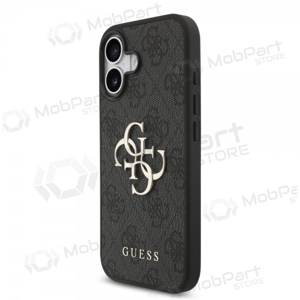 Apple iPhone 17 deksel - Guess PU 4G Metal Logo (grå)