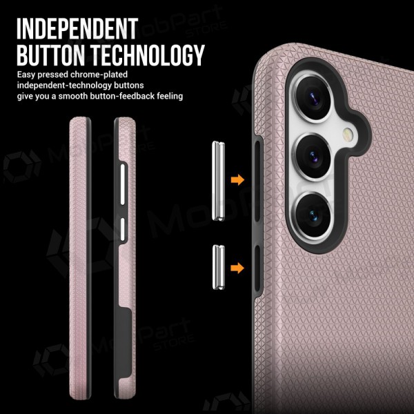 Deksel / etui Perfectionists Triangle Case Samsung A266 A26 5G rožinio aukso Deksel / etui Perfectionists Triangle Case Samsung A266 A26 5G rožinio aukso