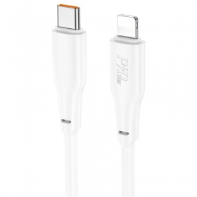 Lightning-kabel Hoco X93 USB-C til Lightning 2 m PD 20 W hvit
