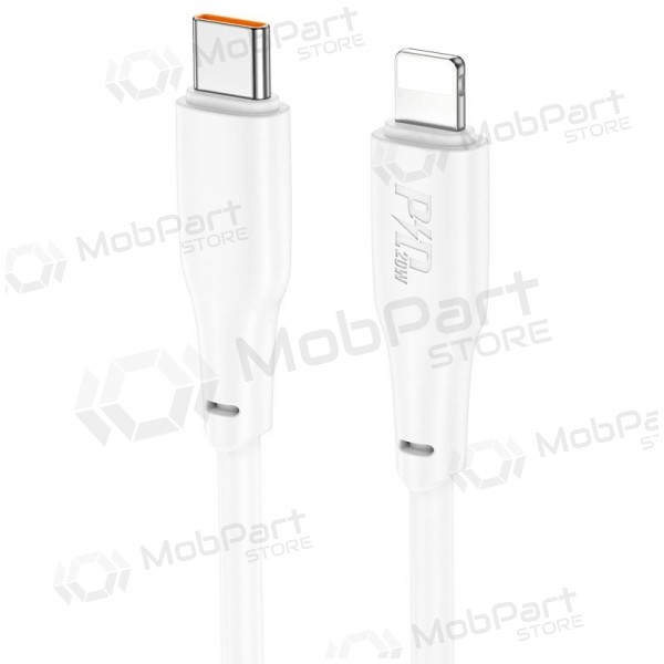 Lightning-kabel Hoco X93 USB-C til Lightning 2 m PD 20 W hvit