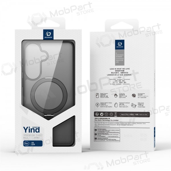 Samsung Galaxy S26+ deksel - Dux Ducis Yind Magnetic Stand (svart)