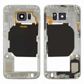 Samsung G920F Galaxy S6 indre korpus (hvit) (brukt Grade B, original)