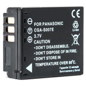 Panasonic CGA-S007 foto batteri / akkumulator