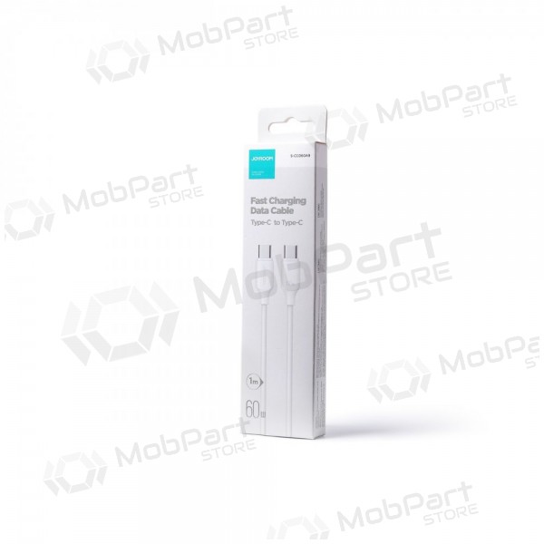 USB kabel Joyroom S-CC060A9 Type-C to Type-C 60W 1.0m hvit