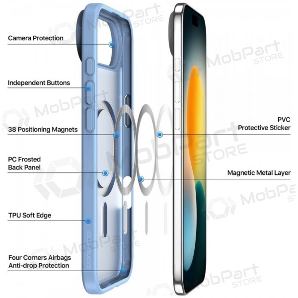 Samsung Galaxy A17, A18 deksel - Dux Ducis Yind (blå)