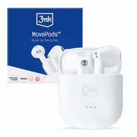 Trådløs hodetelefoner / headset 3mk MovePods (hvitt)