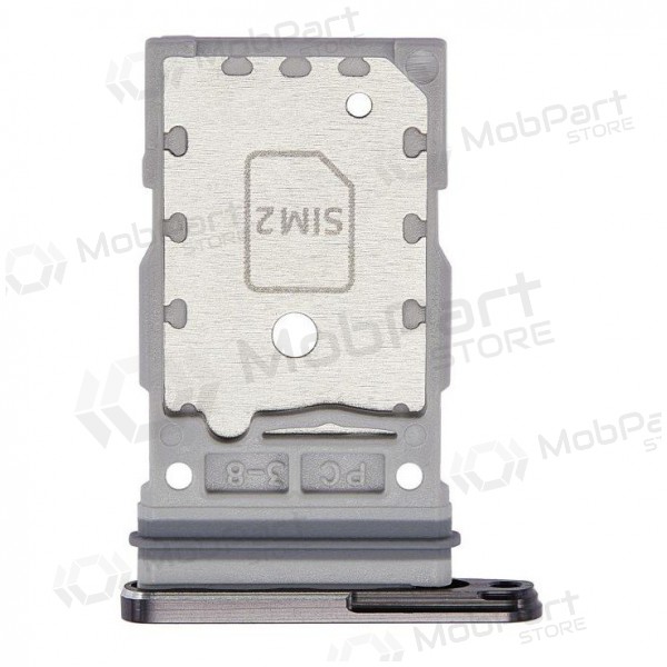 Samsung S918 Galaxy S23 Ultra Dual SIM kortholder (svart) (service pack) (original)