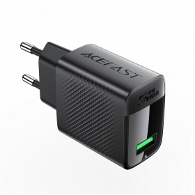 Lader Acefast A90 18W USB-A svart