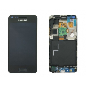 Samsung i9070 Galaxy S Advance skjerm (svart) (med ramme) (service pack) (original)