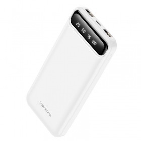 Powerbank Power Bank Borofone BJ14 Type-C microUSB 2*USB (2A) 10000mAh hvitt