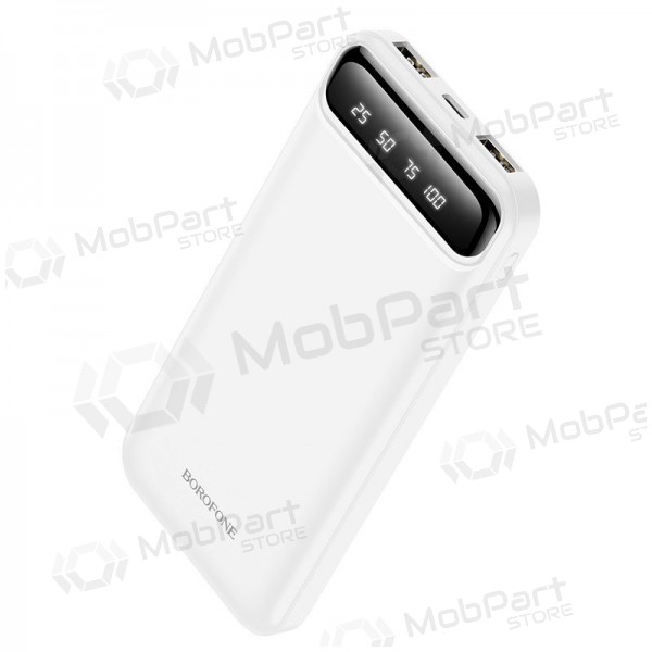 Powerbank Power Bank Borofone BJ14 Type-C microUSB 2*USB (2A) 10000mAh hvitt Powerbank Power Bank Borofone BJ14 Type-C microUSB 2*USB (2A) 10000mAh hvitt