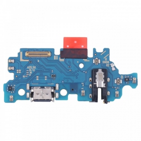 Samsung A256 Galaxy A25 5G ladekontakt og mikrofon med flex (service pack) (original)