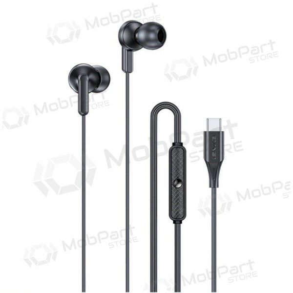 Hodetelefoner Awei PC-25T USB-C juodos