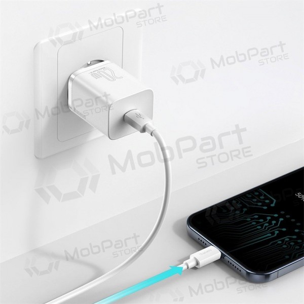 Lader buitinis Baseus Super Si 20W hvit CCSUP-B02