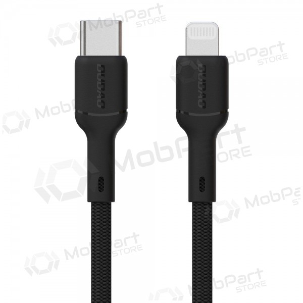 Lightning-kabel Dudao L9X USB-C til Lightning 1 m 30 W svart