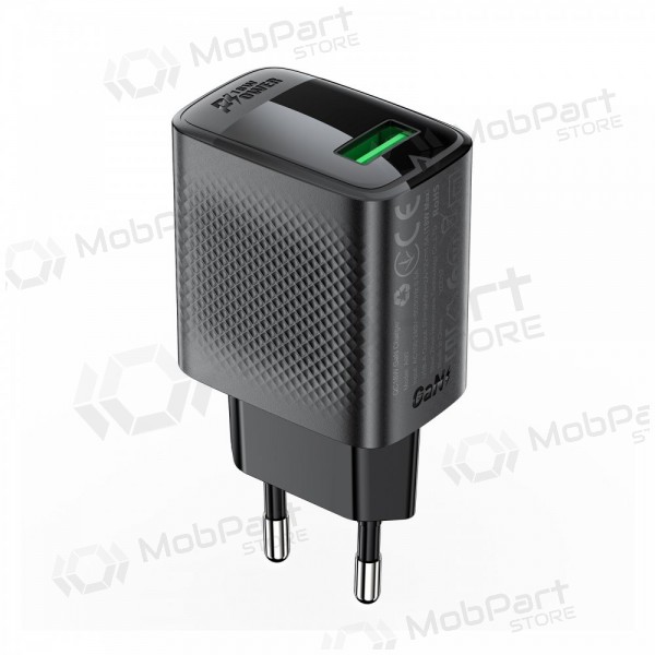 Lader Acefast A90 18W USB-A svart