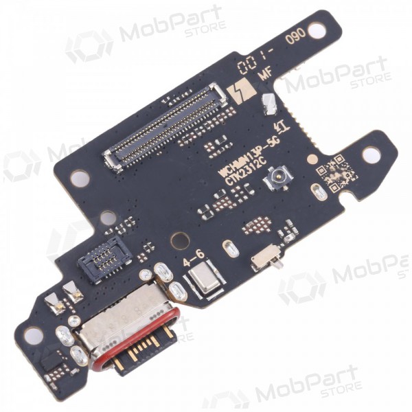 Xiaomi Redmi Note 13 Pro 5G, Poco X6 5G ladekontakt og mikrofon med flex (service pack) (original)