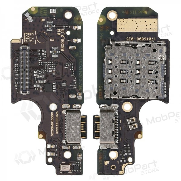 Xiaomi Redmi Note 11 Pro / Note 11 Pro 5G / Note 11e Pro / Poco X4 Pro 5G ladekontakt og mikrofon med flex - Premium Xiaomi Redmi Note 11 Pro / Note 11 Pro 5G / Note 11e Pro / Poco X4 Pro 5G ladekontakt og mikrofon med flex - Premium