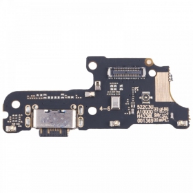 Xiaomi Redmi 13C, Poco C65 ladekontakt og mikrofon med flex (service pack) (original)