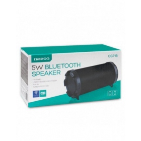 Bluetooth nešiojamas topphøyttaler OMEGA OG71 BAZOOKA (MicroSD, hodetelefoner / headset,FM, AUX) (svart)