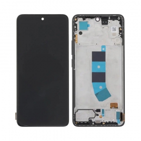 Ekranas Xiaomi Redmi Note 13 4G su lietimui jautriu stikliuku og rėmeliu Midnight Black original (service pack)