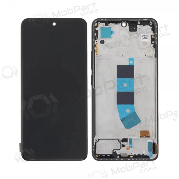 Ekranas Xiaomi Redmi Note 13 4G su lietimui jautriu stikliuku og rėmeliu Midnight Black original (service pack)