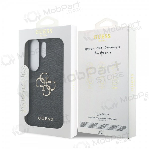 Samsung Galaxy S26 Ultra deksel - Guess PU 4G Metal Logo (grå)