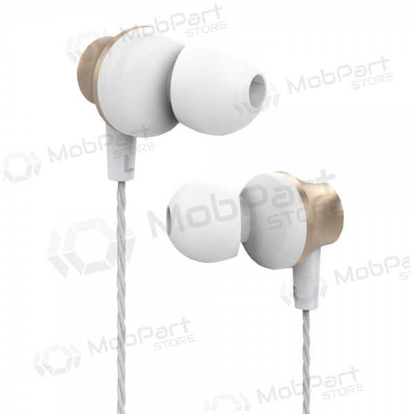 Hodetelefoner / ørepropper Devia Metal In-ear 3,5mm (gyllent)