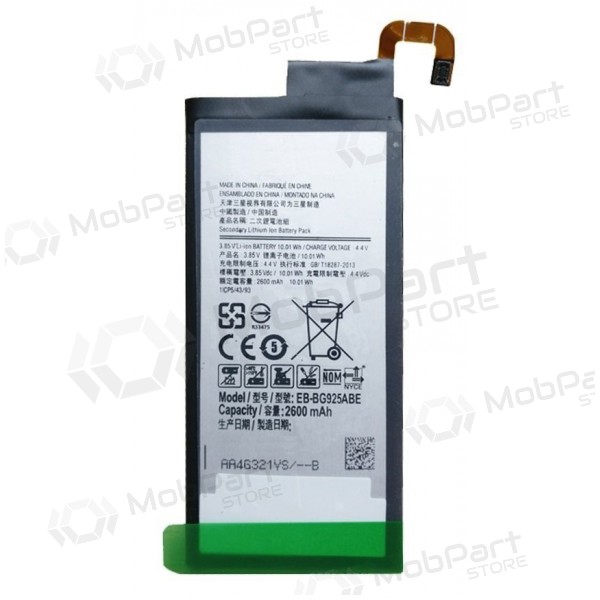 Samsung G925F Galaxy S6 Edge (EB-BG925BBE) batteri / akkumulator (2600mAh)