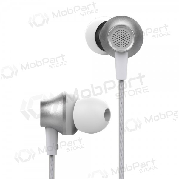 Hodetelefoner / ørepropper Devia Metal In-ear 3,5mm (sølvgrått)