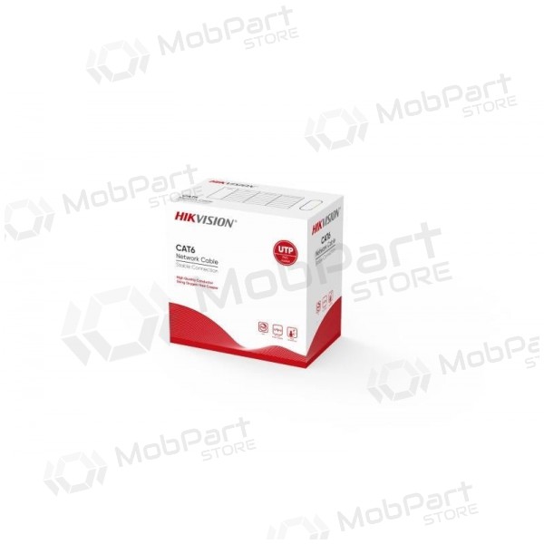 Tilkoblingskabel Hik-vision UTP 6 (kjerne-0.55mm, rull 305m, innendørs) DS-1LN6-UU