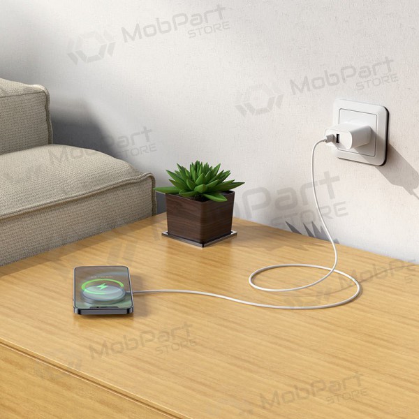 Lader trådløs Borofone BQ9 Pro Original Magnetic (10W) (sølvgrå)