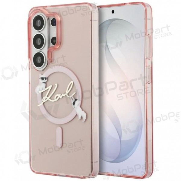 Samsung Galaxy S26 Ultra deksel - Karl Lagerfeld IML Choupette Karl Script Logo Magnetic (rosa)