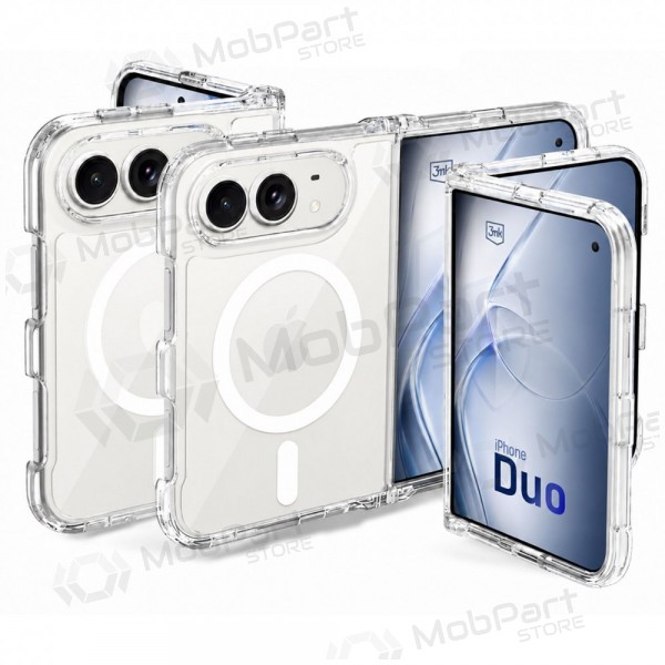 Apple iPhone Duo deksel - "3mk Armor MagCase" (gjennomsiktig)