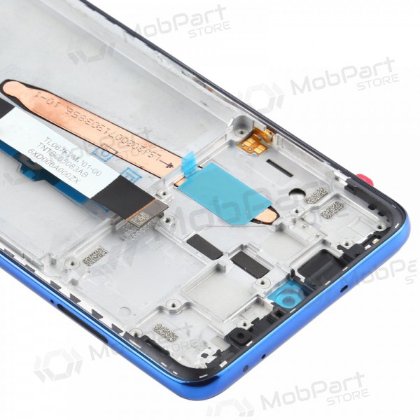 Xiaomi Poco X3 / X3 NFC skjerm (blå) (med ramme) (service pack) (original)