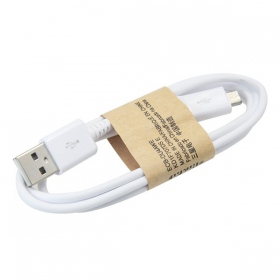USB kabel microUSB (hvit) 1.0m
