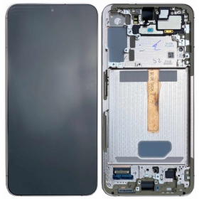 Ekranas Samsung S906 S22 Plus su lietimui jautriu stikliuku og rėmeliu Violet original (service pack)