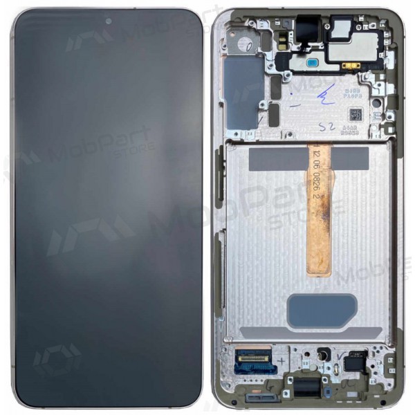 Ekranas Samsung S906 S22 Plus su lietimui jautriu stikliuku og rėmeliu Violet original (service pack)