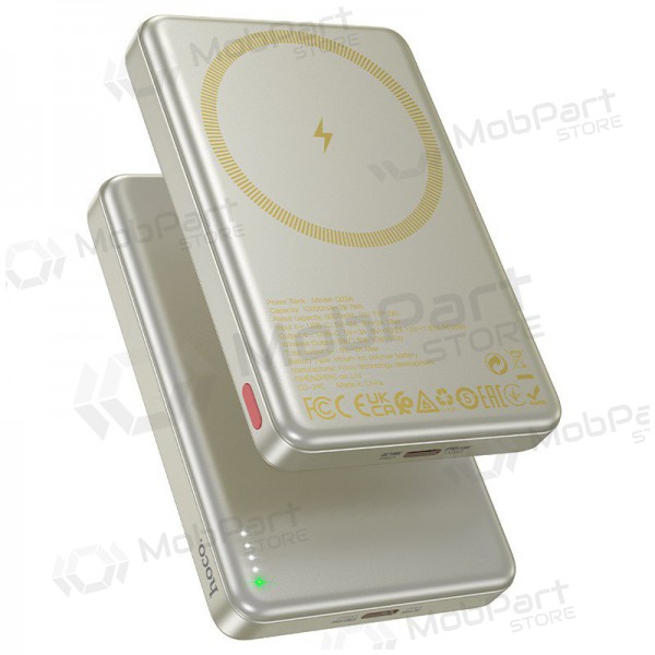 Powerbank Power Bank Hoco Q26A PD20W Magnetic 10000mAh gyllent Powerbank Power Bank Hoco Q26A PD20W Magnetic 10000mAh gyllent