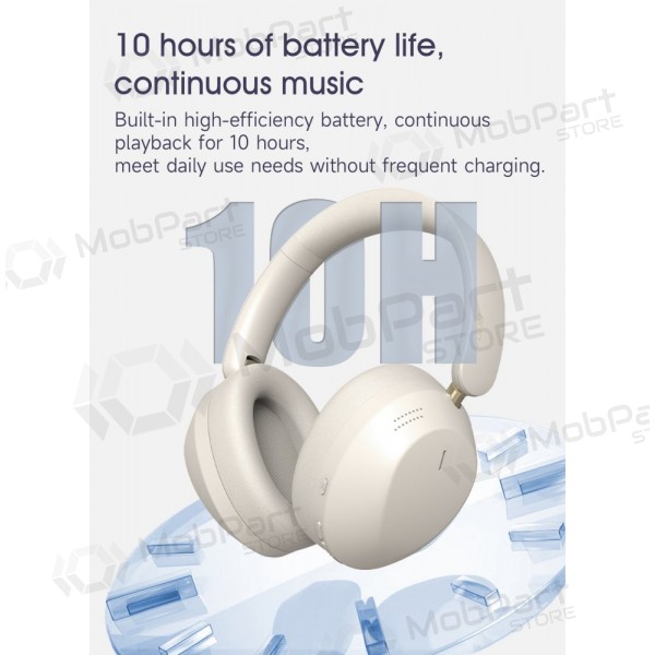 Trådløse hodetelefoner med mikrofon Dudao X22Max Bluetooth USB-C hvit