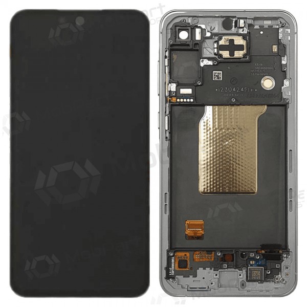 Samsung Galaxy A55 skjerm (Awesome Iceblue) (med ramme) (original) Samsung Galaxy A55 skjerm (Awesome Iceblue) (med ramme) (original)